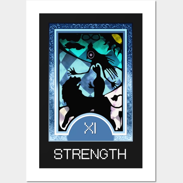 Strength Arcana Tarot Card Wall Art by loveandlive